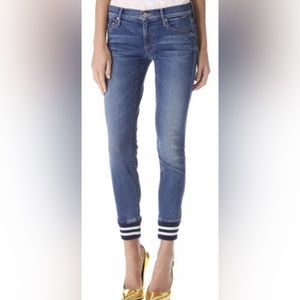 MOTHER The Trainer - The Famous Heroine Skinny Denim Cuffed Jeans Sz 27